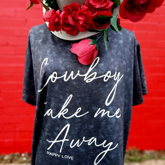 🤠NEW !!!"Cowboy, take me away."🏇 Happy Love T-shirt❤️ - Picture 4 of 6